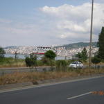 Части от град Трабзон в далечината.