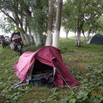 Лагер в къмпинг до езерото Ван.