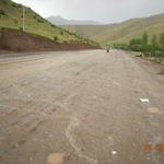Турските пътища в строеж при дъжд.