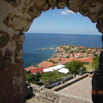 Поглед от крепостта към Митимна.